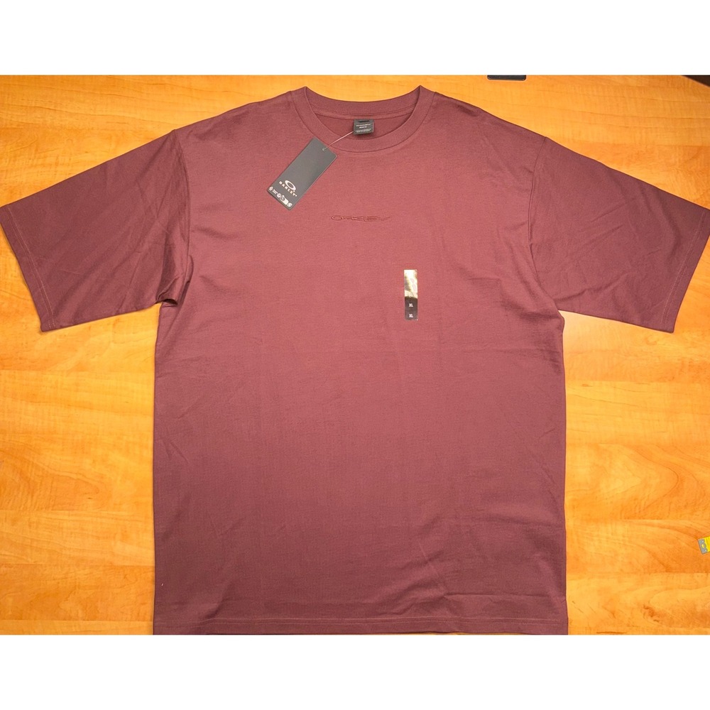 Oakley Soho SL Tee Grenache Relaxed Fit Cotton T-Shirt XL New